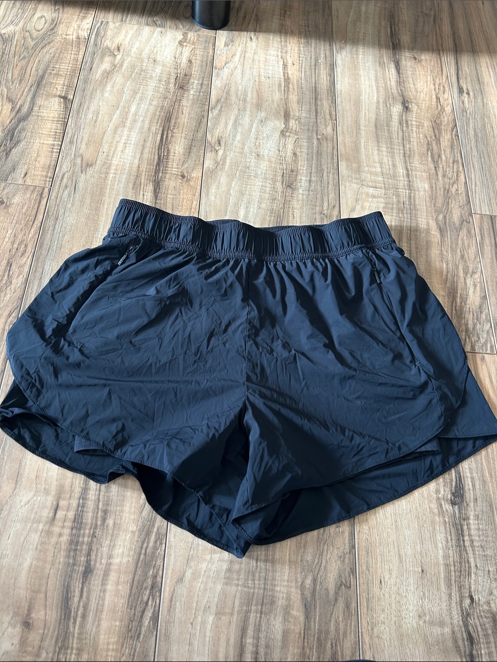 Spyder Black Athletic Running Shorts with Zip Pockets